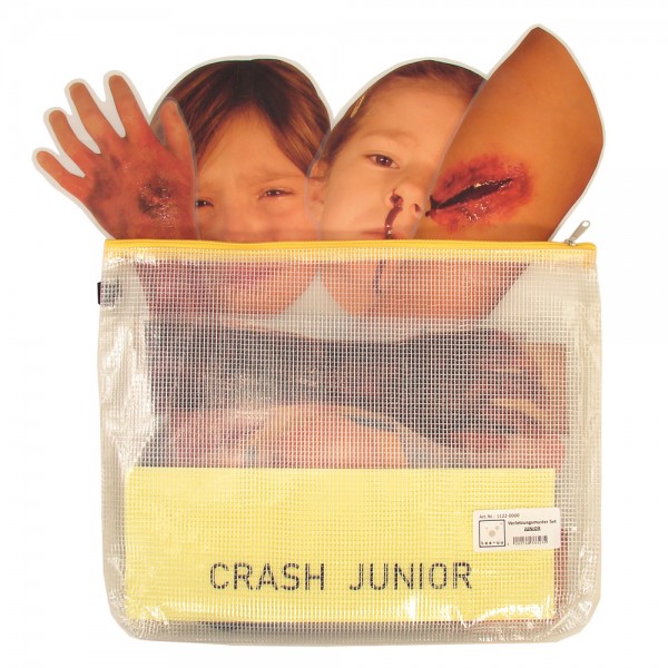 TEE-UU 1122-0000 VERLETZUNGSMUSTER JUNIOR_Verpackung offen mit Beispielen_1