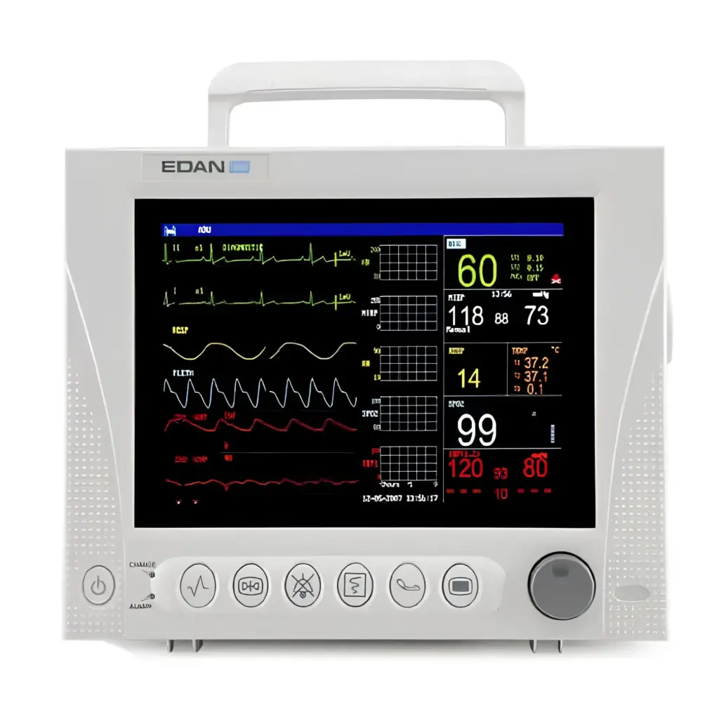ALT iM8B Patientenmonitor (10,2 Zoll) EKG, SpO₂, NIBP inkl. Fingerclipsensor & Li-Ion Akku