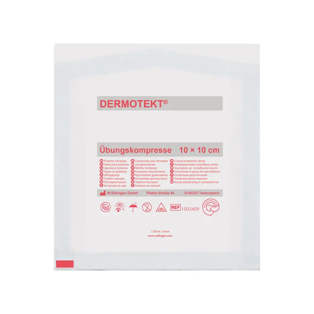 DERMOTEKT Kompresse V 10 x 10 cm