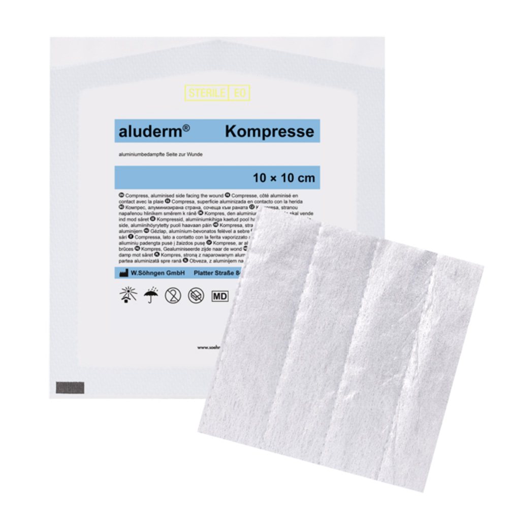 aluderm® Kompresse einzeln 7,5 x 7,5 cm