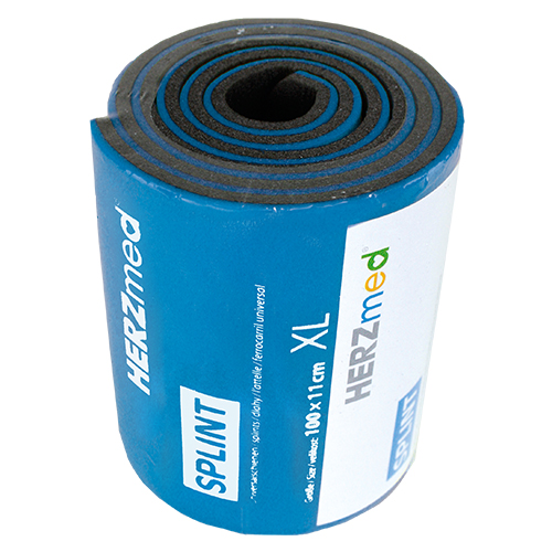 HERZmed® SPLINT Größe XL (gerollt) – blau/grau