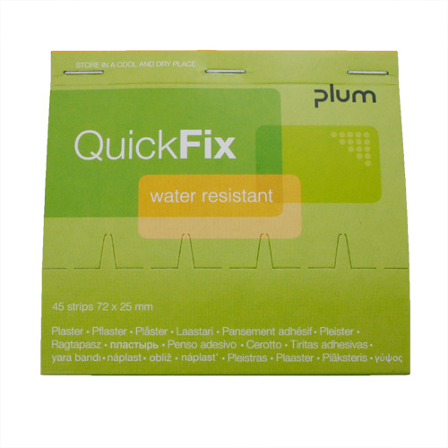 QuickFix 2,5x7,2 cm, 45 Pflasterstrips, Wasserfest