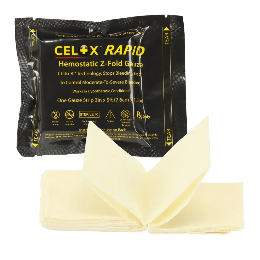 CELOX™ RAPID Gauze, Z-Fold, Hämostyptikum