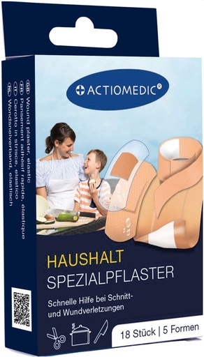 [2600846] ACTIOMEDIC® HAUSHALT Spezialpflaster Set, 18-tlg.