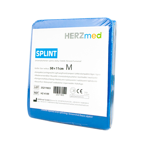 [311.4109] HERZmed® SPLINT Größe M – 50 x 11 cm - blau-grau