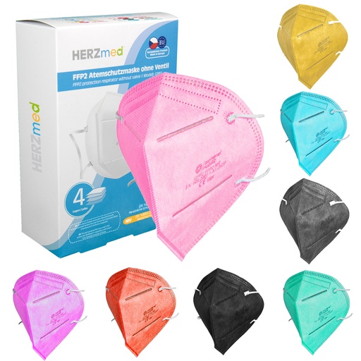 [311.10019] HERZmed FFP2-Maske ohne Ventil, RED