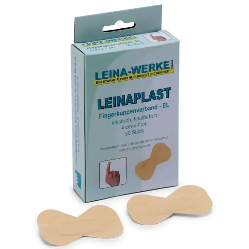 [48-41] Leinaplast Fingerkuppenverband 4x7cm Elastisch