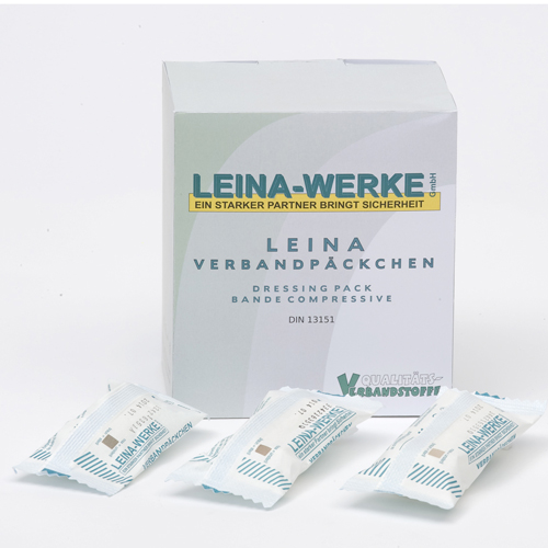 [2601236] 8x10cm Leina Verbandpäckchen M 1VE=20 Stk