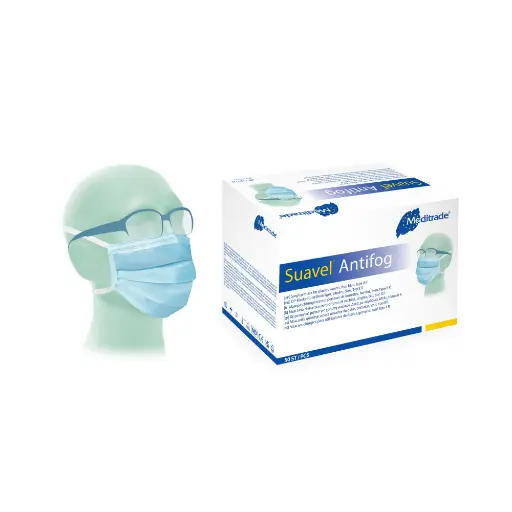 [2601444] Suavel Antifog OP-Maske für Brillenträger, blau