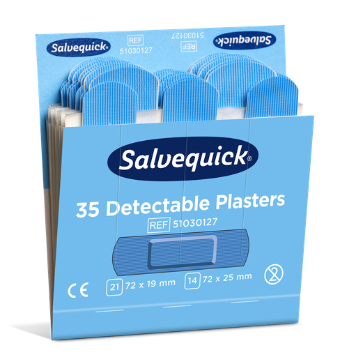 [46-714] Salvequick Pflaster blau detektierbar