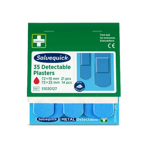 [46-714] Salvequick Pflaster blau detektierbar