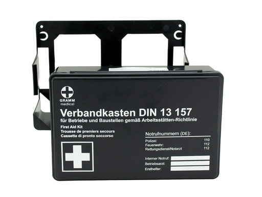 [54-100-1] Betriebsverbandkasten DIN 13157 schwarz (mit