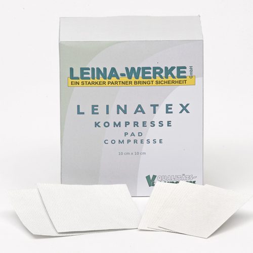 [2601208] 10x10cm Leinatex Kompresse, aluminiumbedampft