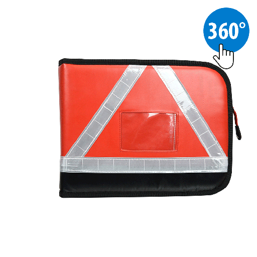 [N180043] Fahrtenbuch A5 Organisator Hefter PLANE RED