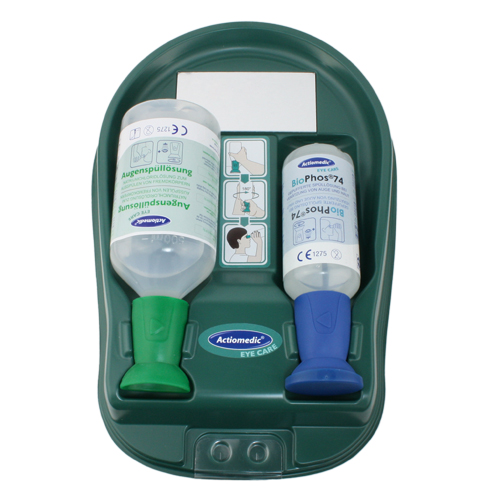 [V1710121] Augenspülstation MEDIDROP 2 (1 x NaCl 500 ml + 1 x