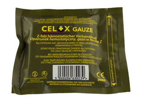 [40-175] CELOX RAPID Gauze, Z-Fold, Hämostyptikum