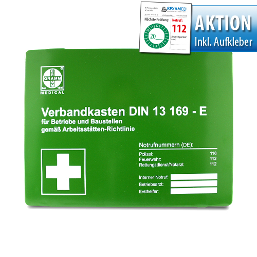 [54-102] Betriebsverbandkasten MAXI DIN-Füllung 13 169-E