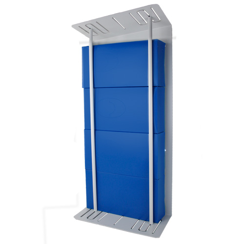 [311.3104] Halterung für Handschuhboxen ALU FLEX 4