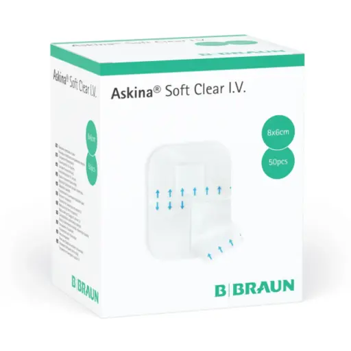 [46-36] B. Braun Askina® Soft Clear I.V., 8 x 6 cm