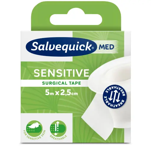 [2600452] Salvequick MED Sensitive Tape 5m x 2,5cm