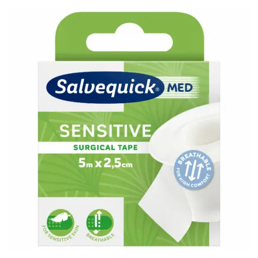 [2600452] Salvequick MED Sensitive Tape 5m x 2,5cm