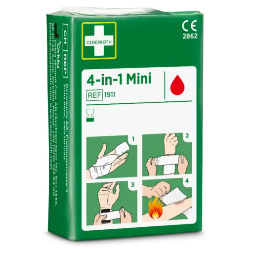 [2600447] Cederroth 4-in-1 Steriler Universalverband MINI